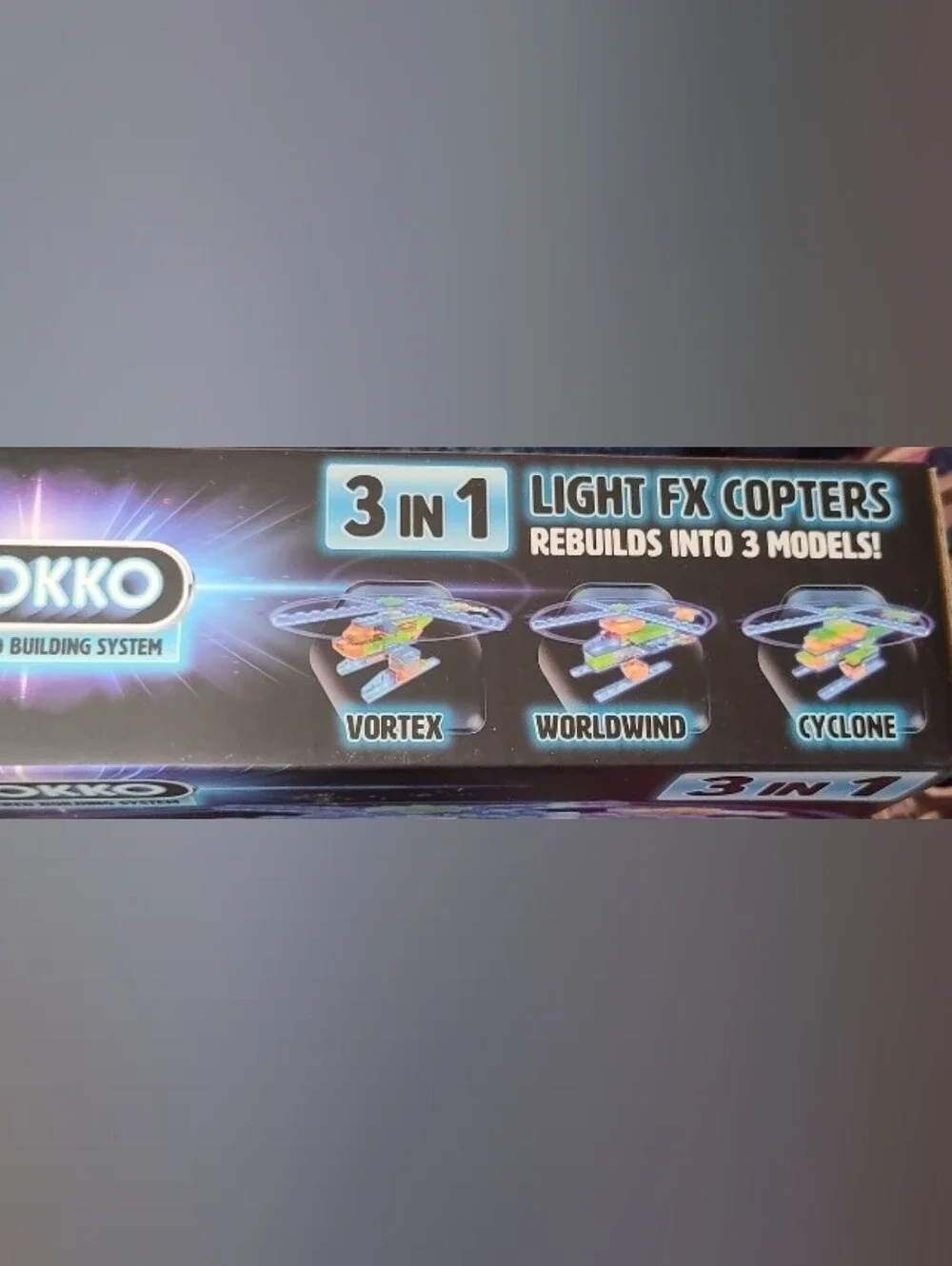 Blokko 4 Pack Of  Light FX 3 In 1  Building Sets. Lighted & Makes 12 Diff Models